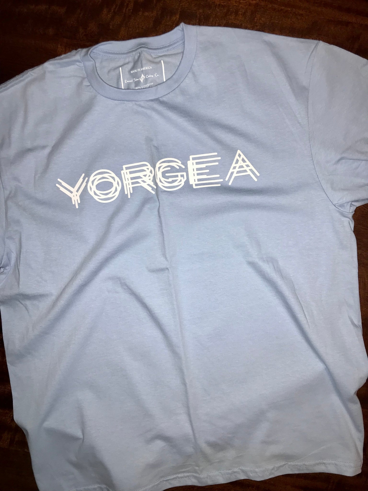 YORGEA LT BLUE CLASSIC LOGO TEE
