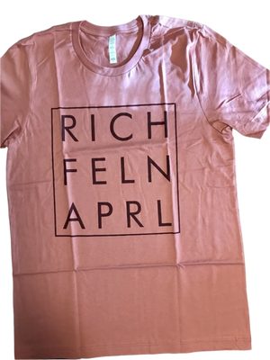 RICH FELON APPAREL MAUVE/MAROON SQUARE TEE