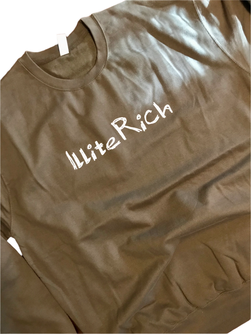 IlliteRich Streetwear Army Green Classic Logo Sweat