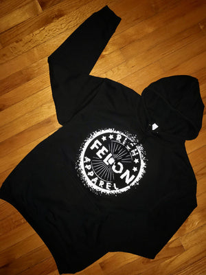 Rich Felon Apparel Blk/Wht "Splatter Logo" Hoodie